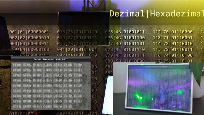 Dezimal-Hexadezimal-Binär Tabelle